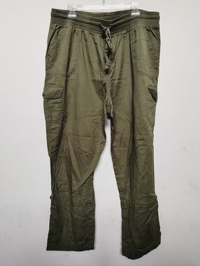 Women Within Women's Olive Cargo Drawstring Pants Size 20W